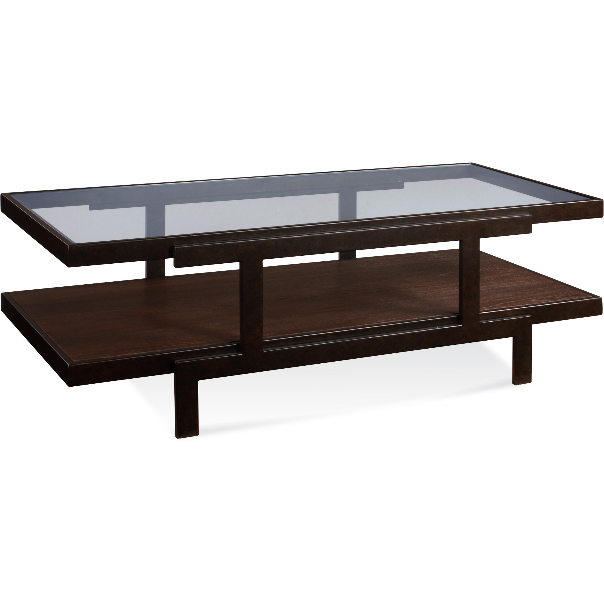 Bassett Mirror Beasley Rectangle Cocktail Table with Glass Top Find